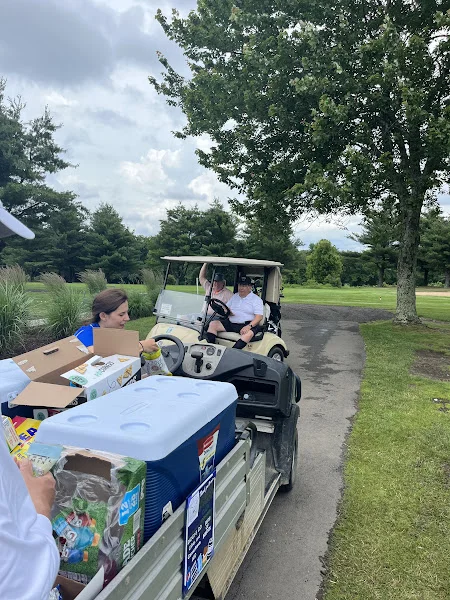 golf carts and coolers