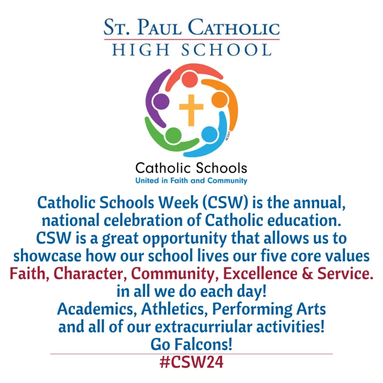 Catholic Schools Week flyer