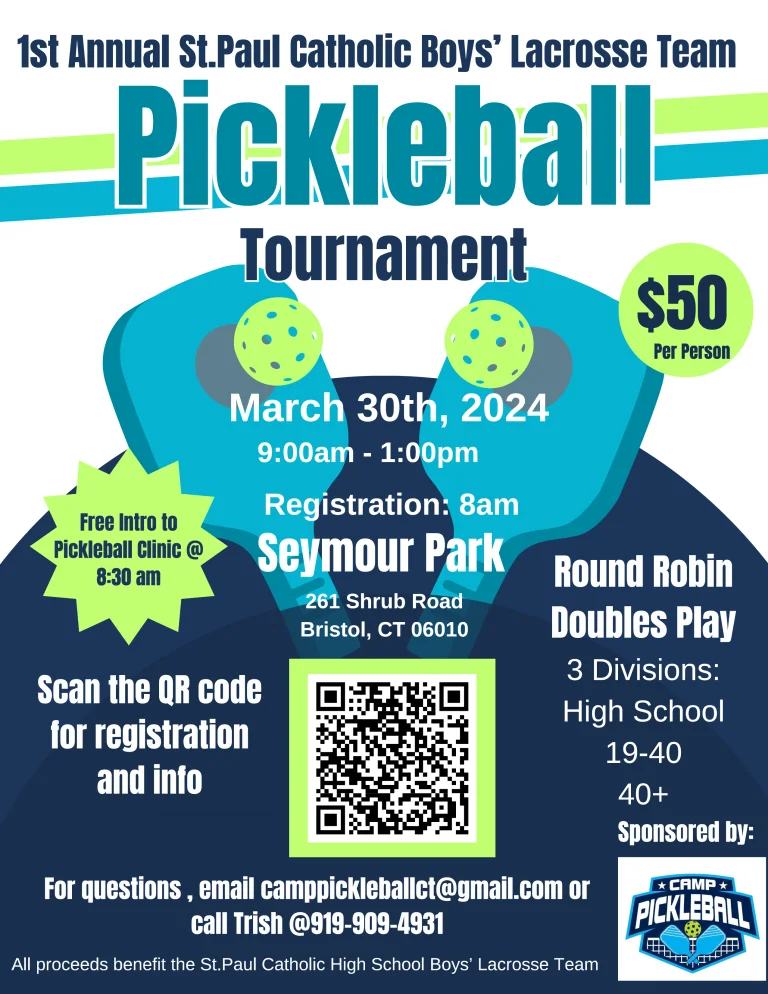 pickleball tournament flyer