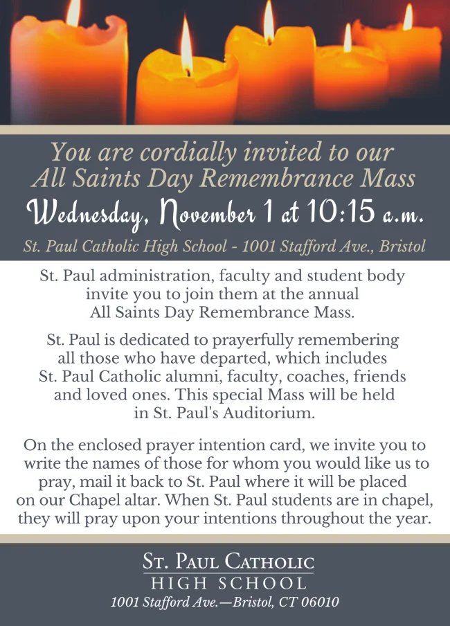 2023 Remembrance Mass invite