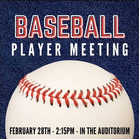 baseball player meeting flyer